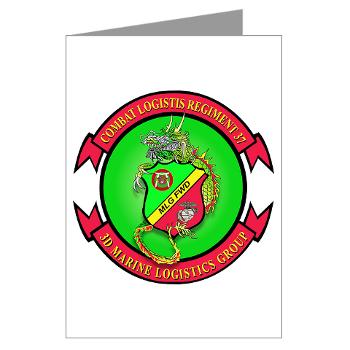 CLR37 - M01 - 02 - Combat Logistics Regiment 37 - Greeting Cards (Pk of 10)